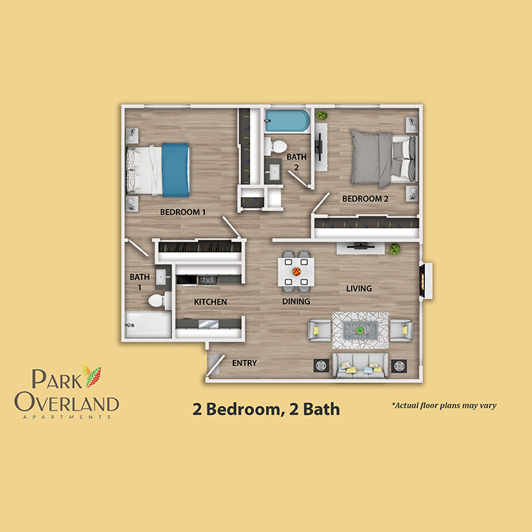 Floor plan image of 2 Bedroom Flat
