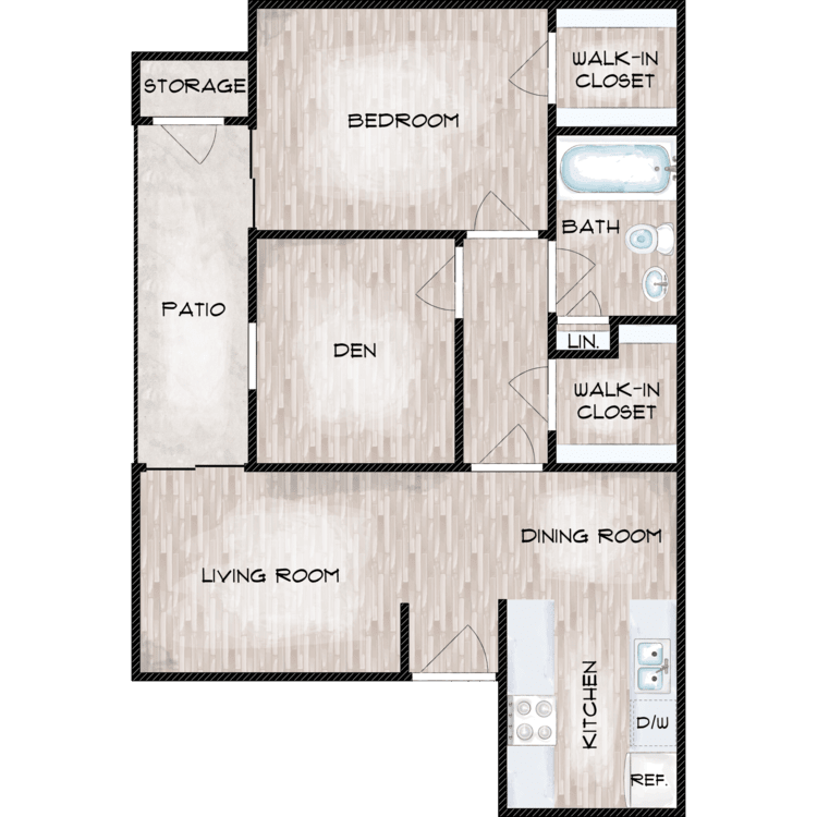 1 Bedroom Rental – 9707 Braeburn Glen Blvd, Houston, TX, 77074