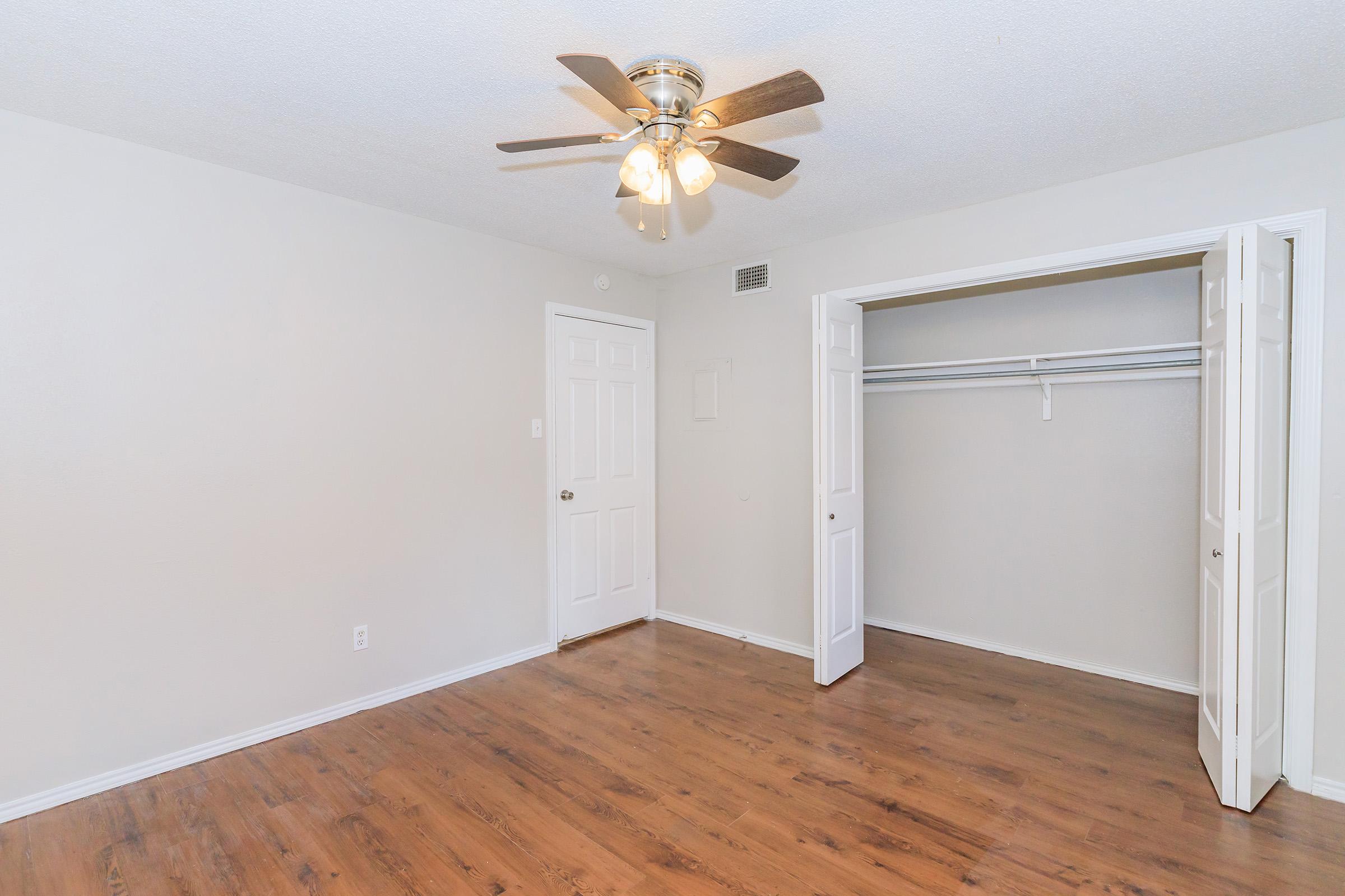 a room with a wooden floor