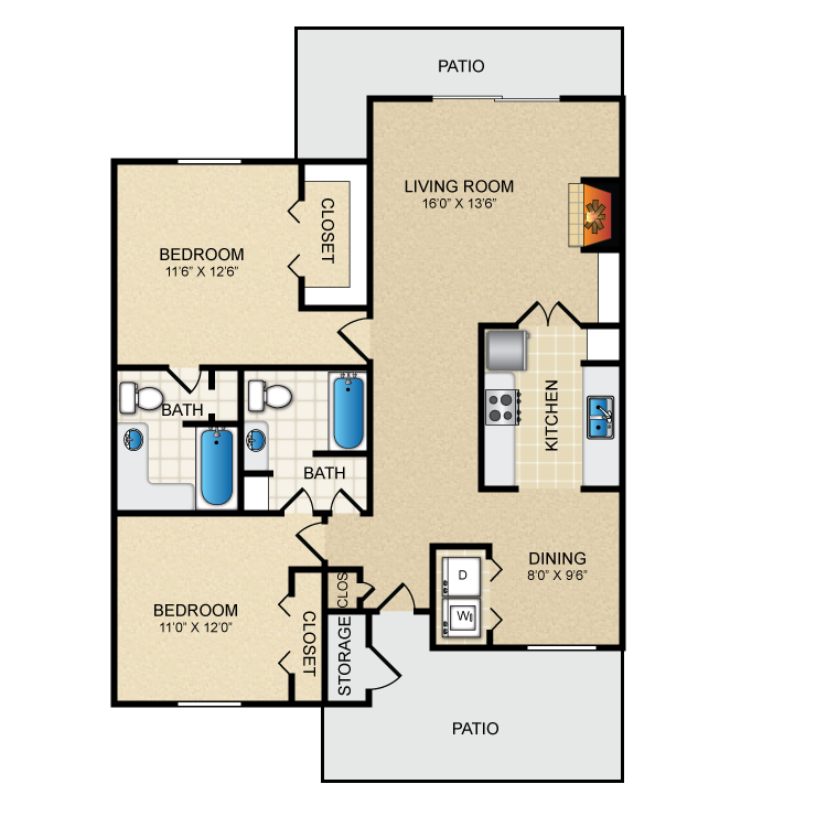 Floor plan image of B2