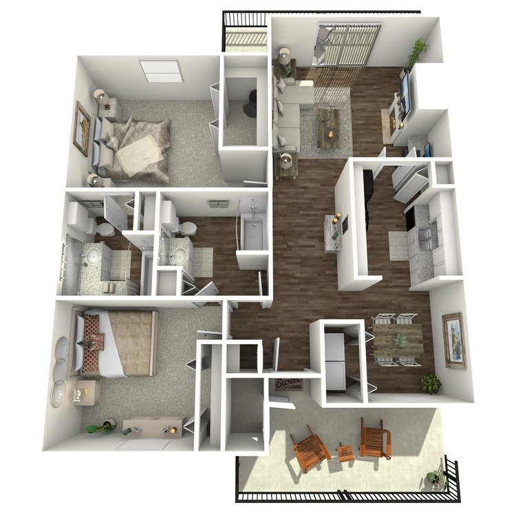 Floor plan image of B2