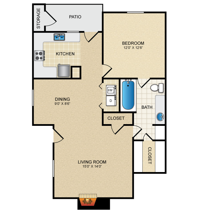 Floor plan image of A1