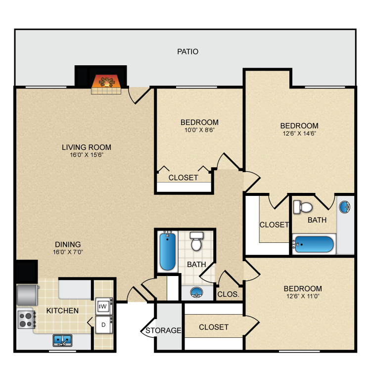 Floor plan image of C1