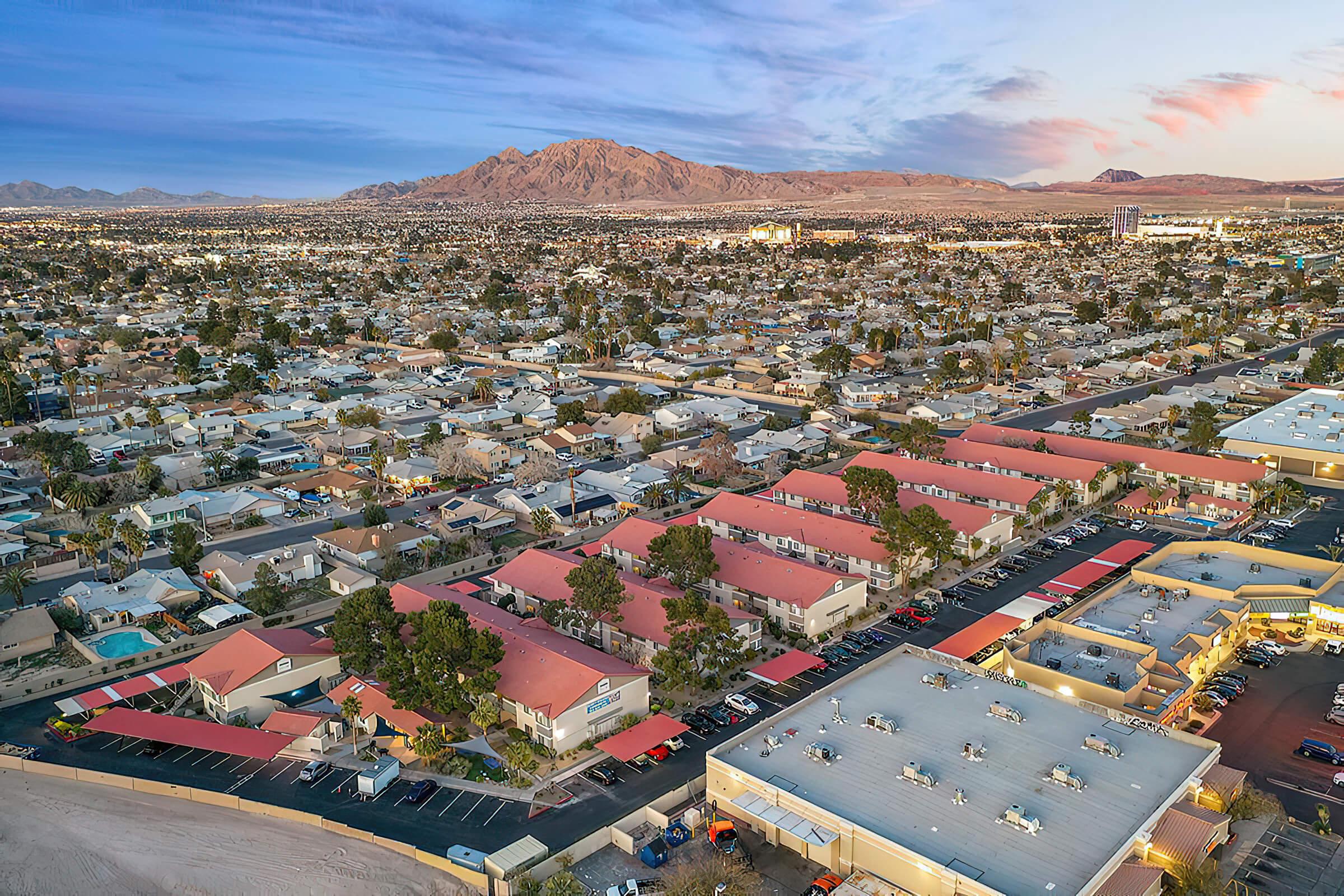 a view of a large city landscape