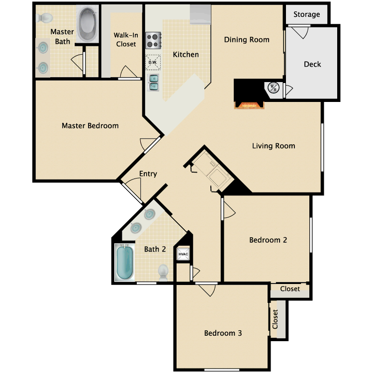 Floor plan image of Hampton