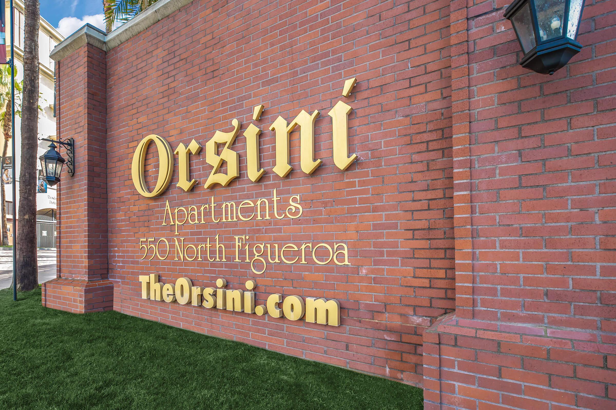 The Orsini monument sign