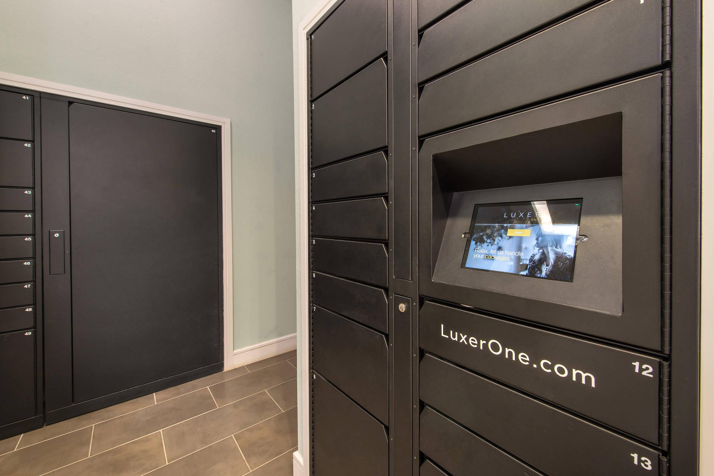 a double door in a room