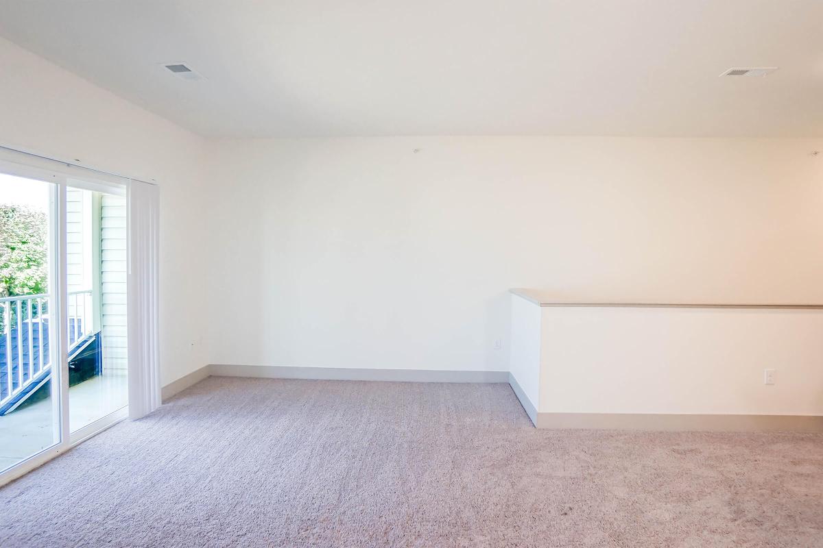 a room with a large window