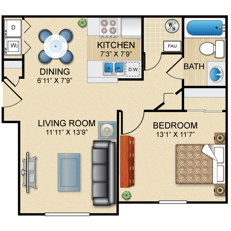 Floor plan image of The Foxfire