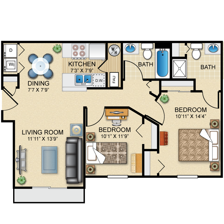 Floor plan image of The Jefferson