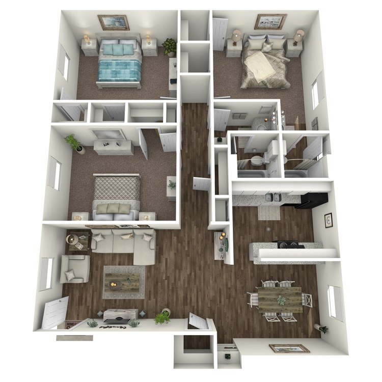 Floor plan image of C1 3X2