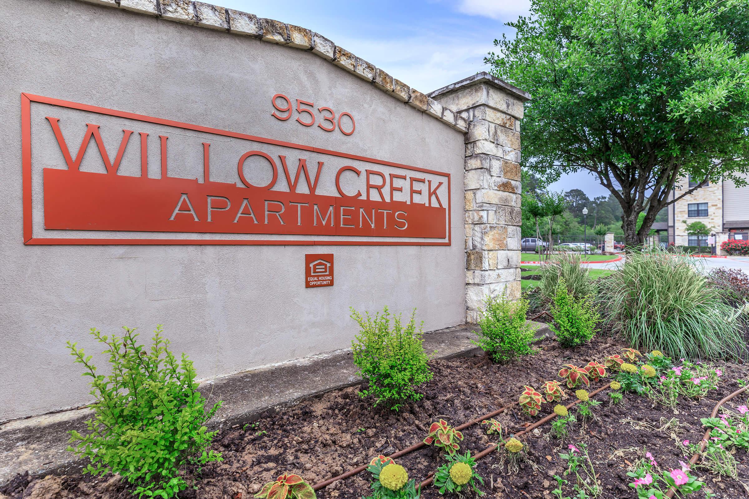 WELCOME HOME TO WILLOW CREEK APARTMENTS