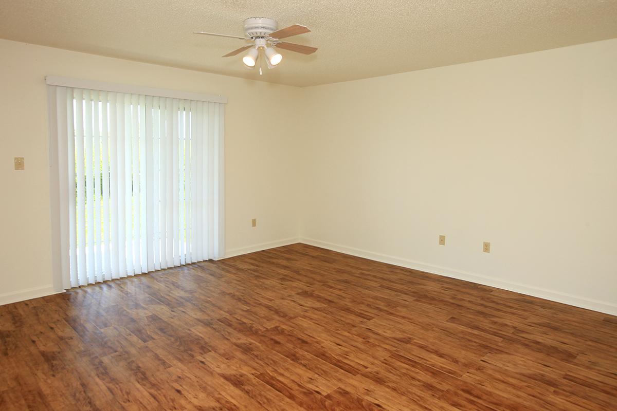 a room with a wood floor