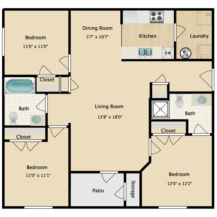 Floor plan image of The Villa