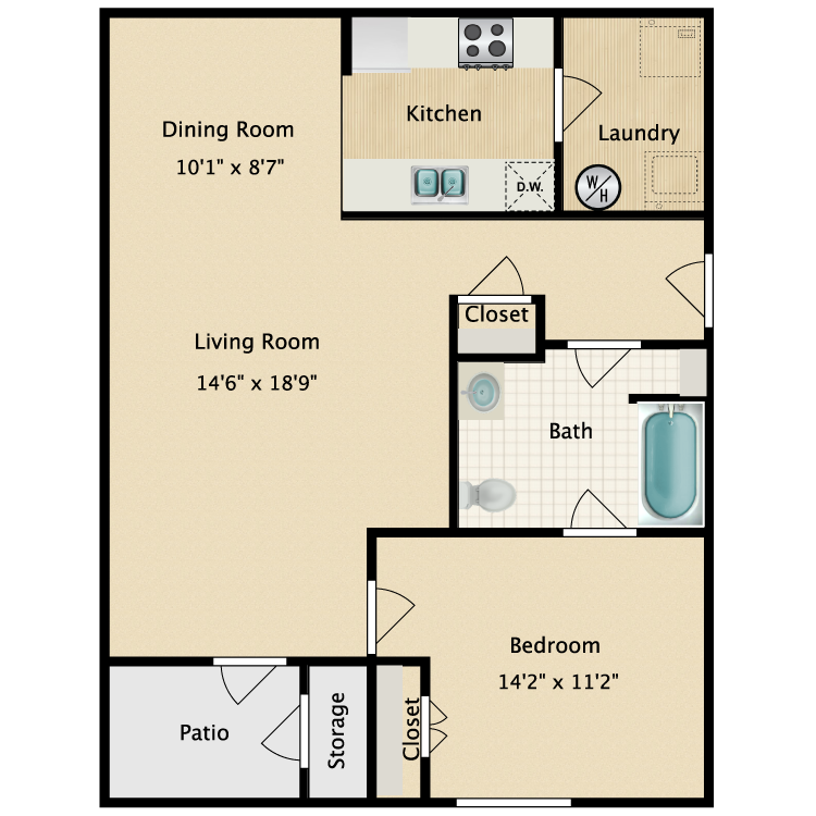 Floor plan image of The Roman