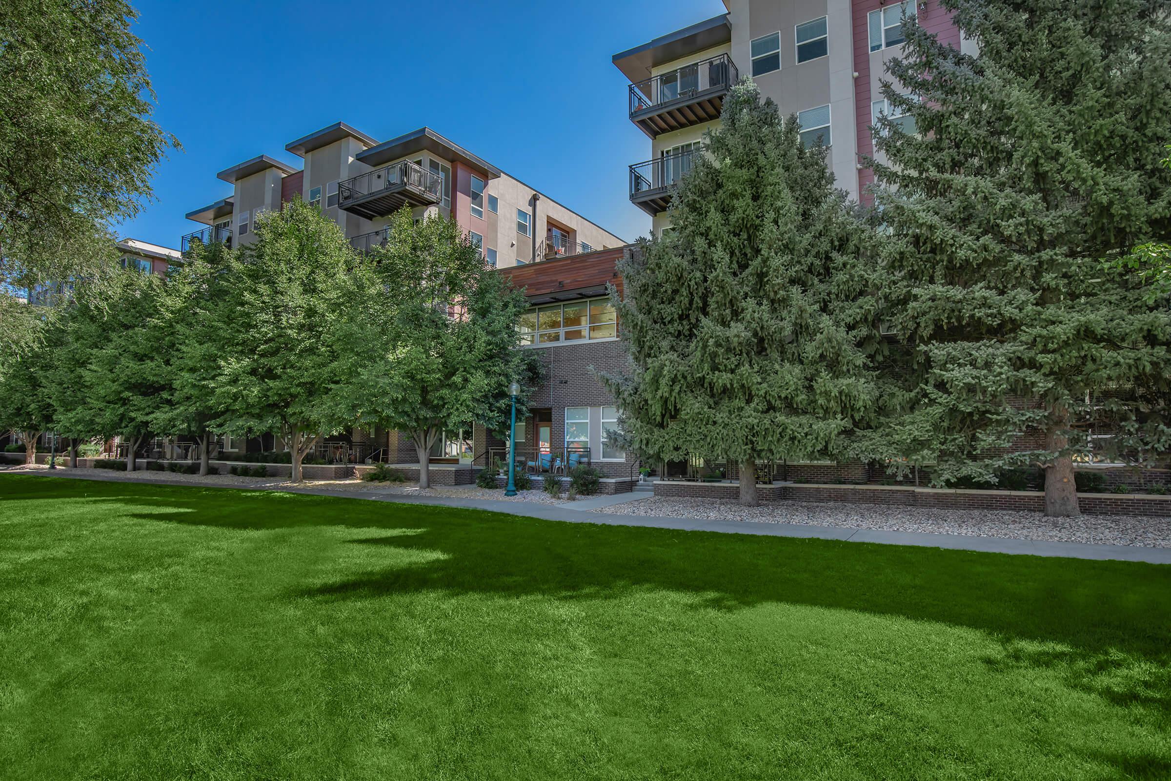 a large lawn in front of a house