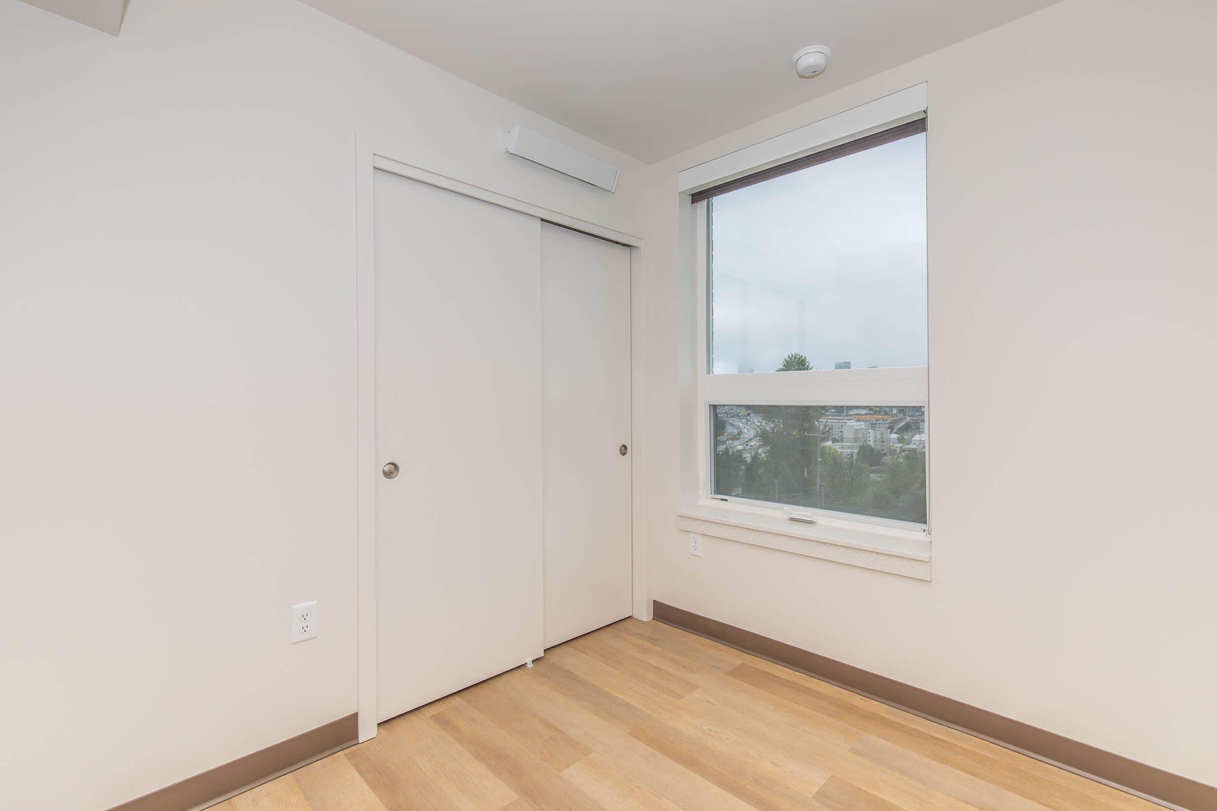 a room with a wooden floor