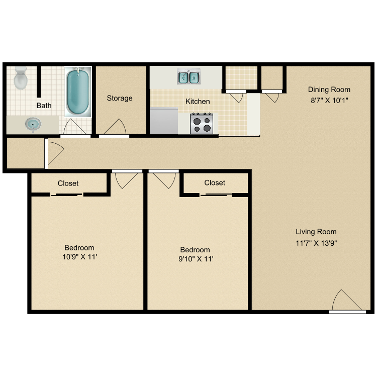 Floor plan image of The Chutes