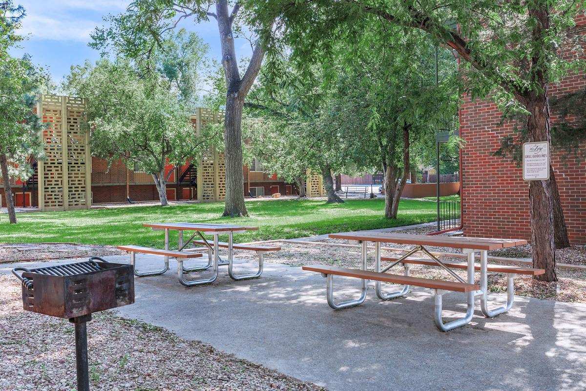 a bench in a park