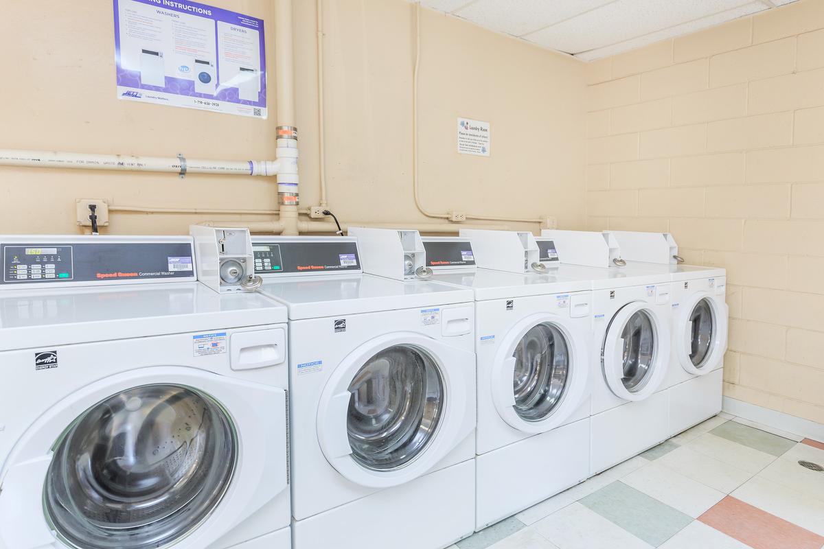 a washer in a small room