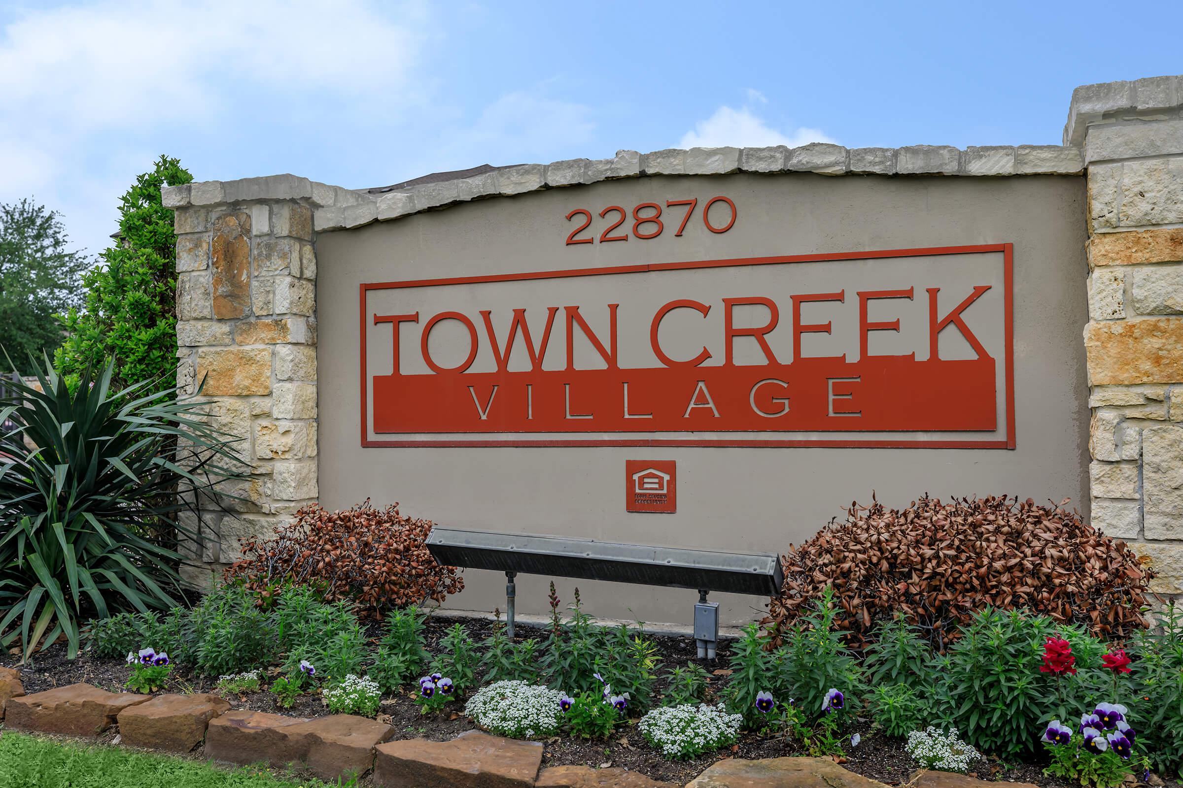 WELCOME HOME TO TOWN CREEK VILLAGE APARTMENTS IN MONTGOMERY, TX