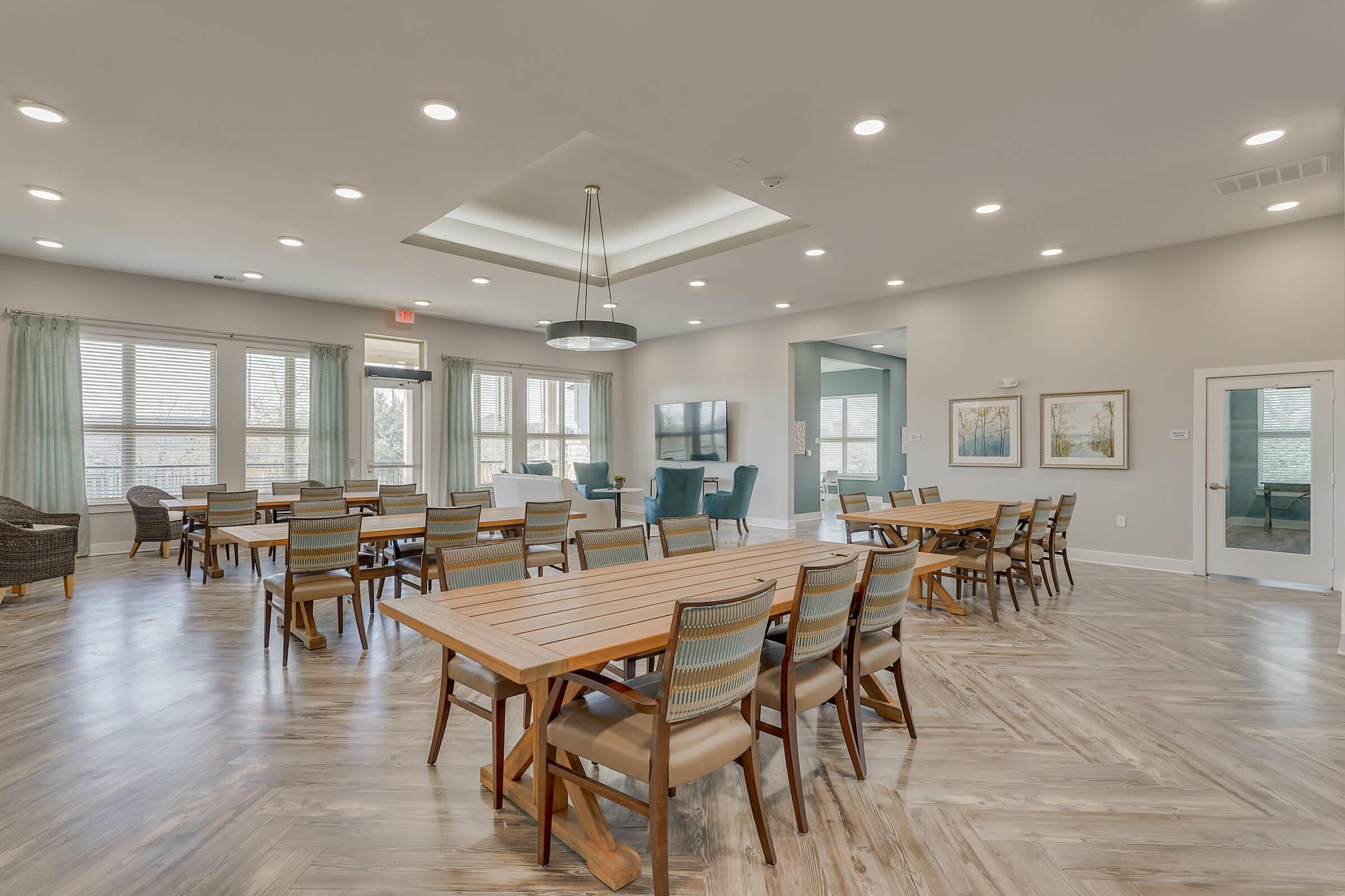 a dining room table