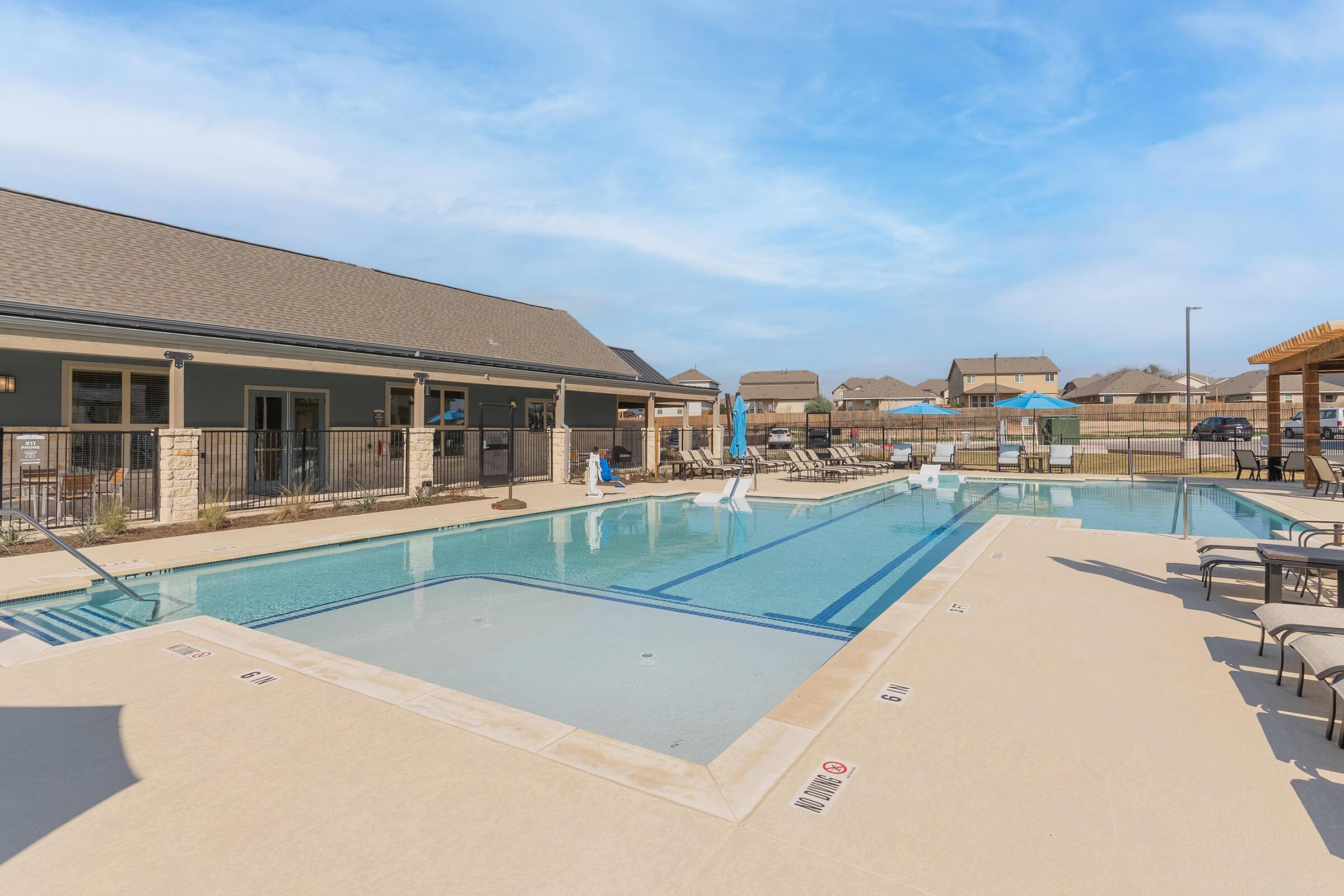 a large pool of water