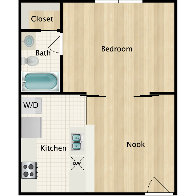 Floor plan image of Studio H