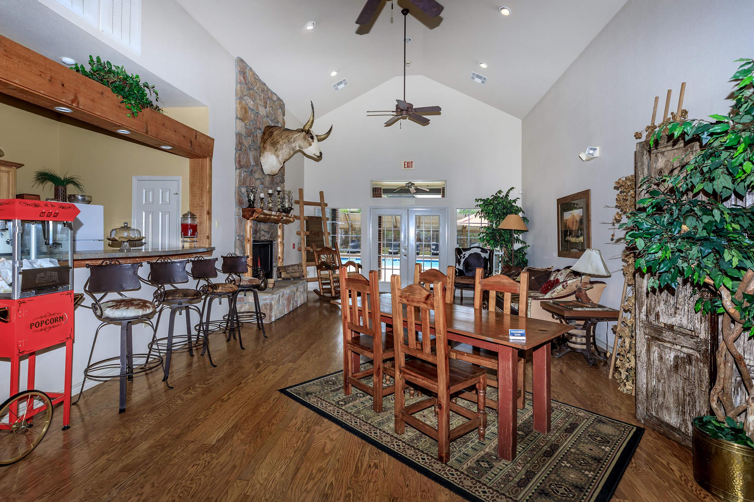 a dining room table