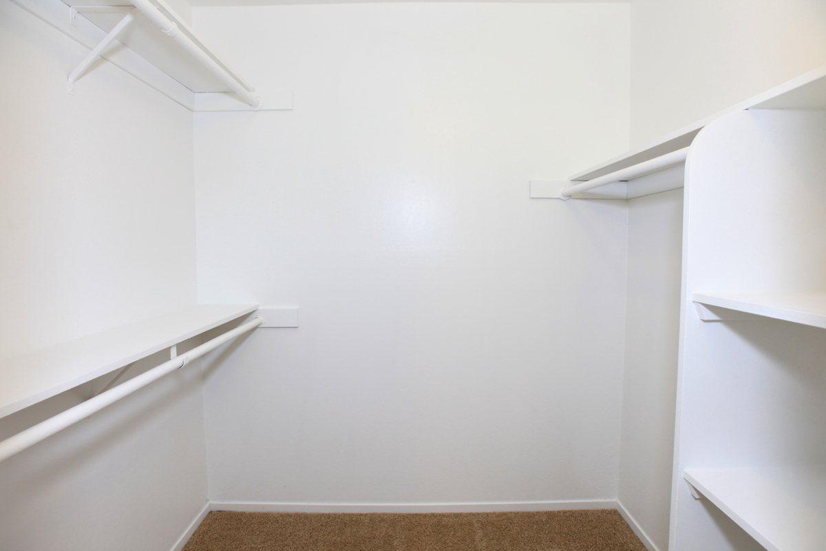 You will love your walk-in closet with organizers at Providence Pointe