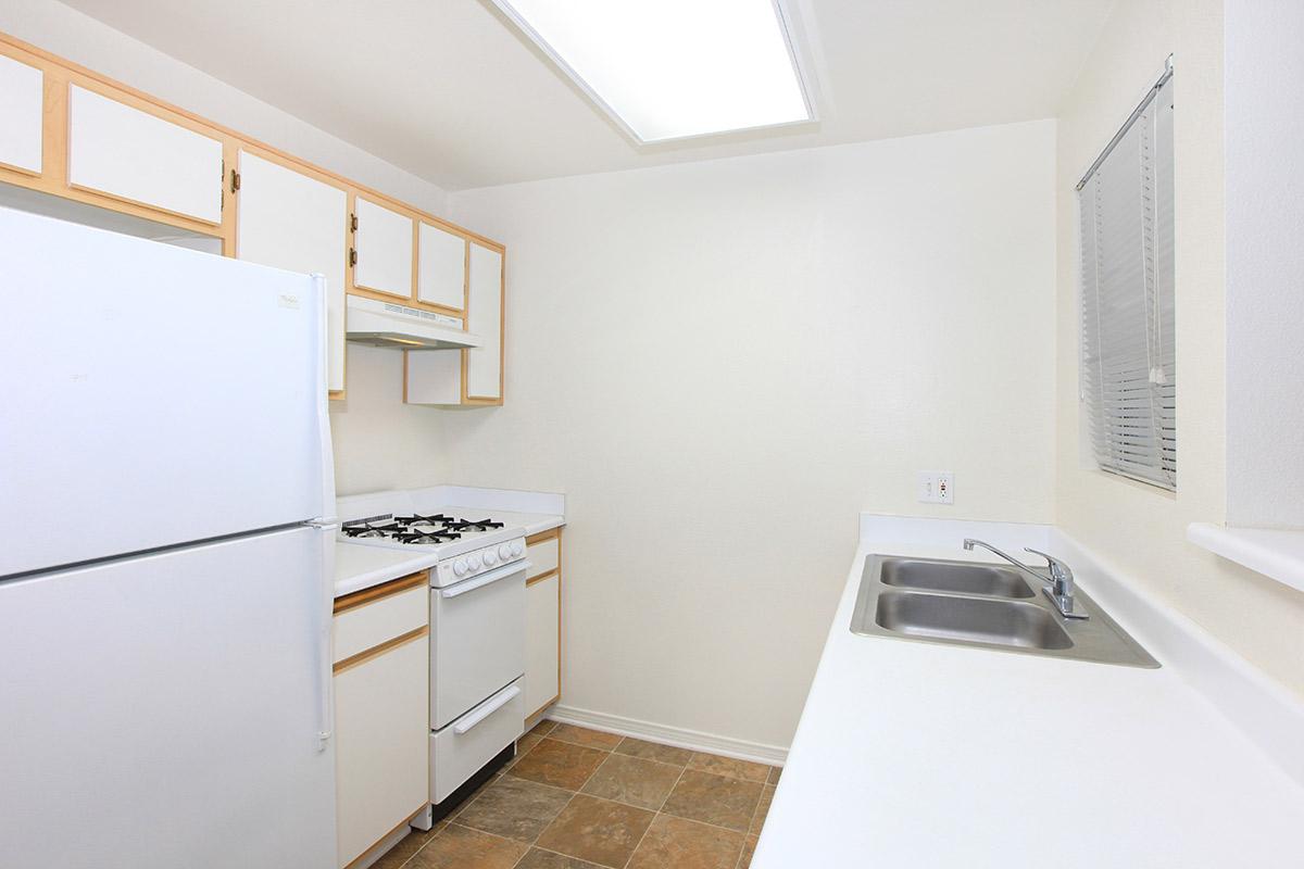 Kitchen with white cabinets