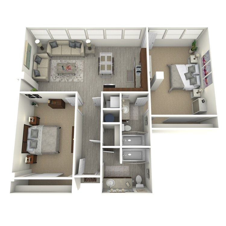 Floor plan image of Unit P