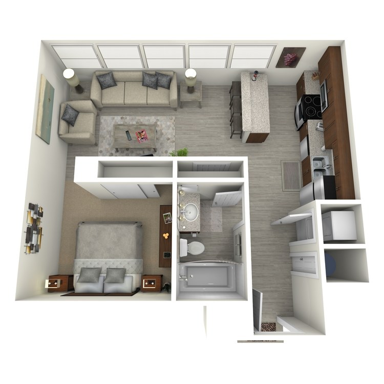 Floor plan image of Unit M