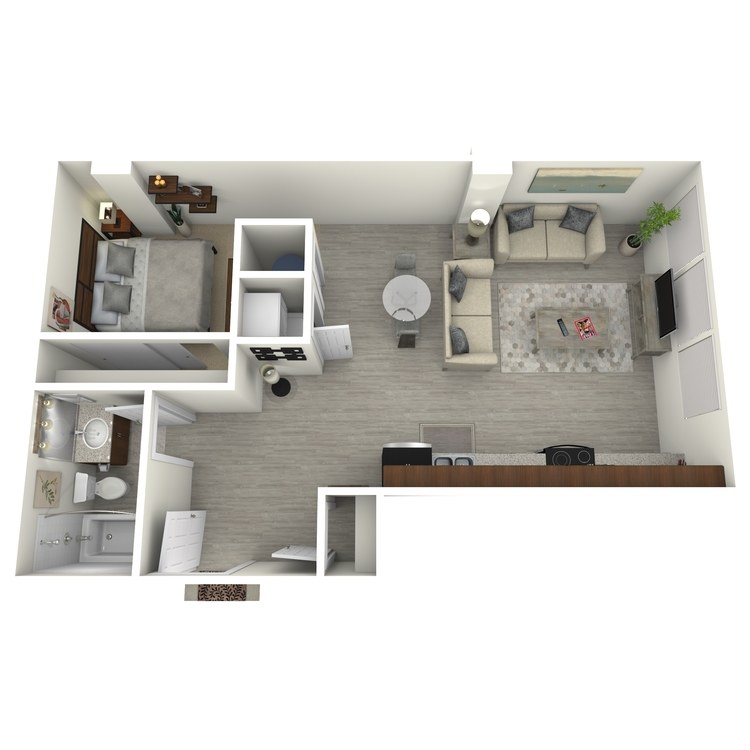 Floor plan image of Unit K