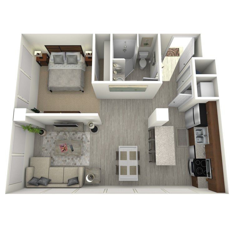Floor plan image of Unit E