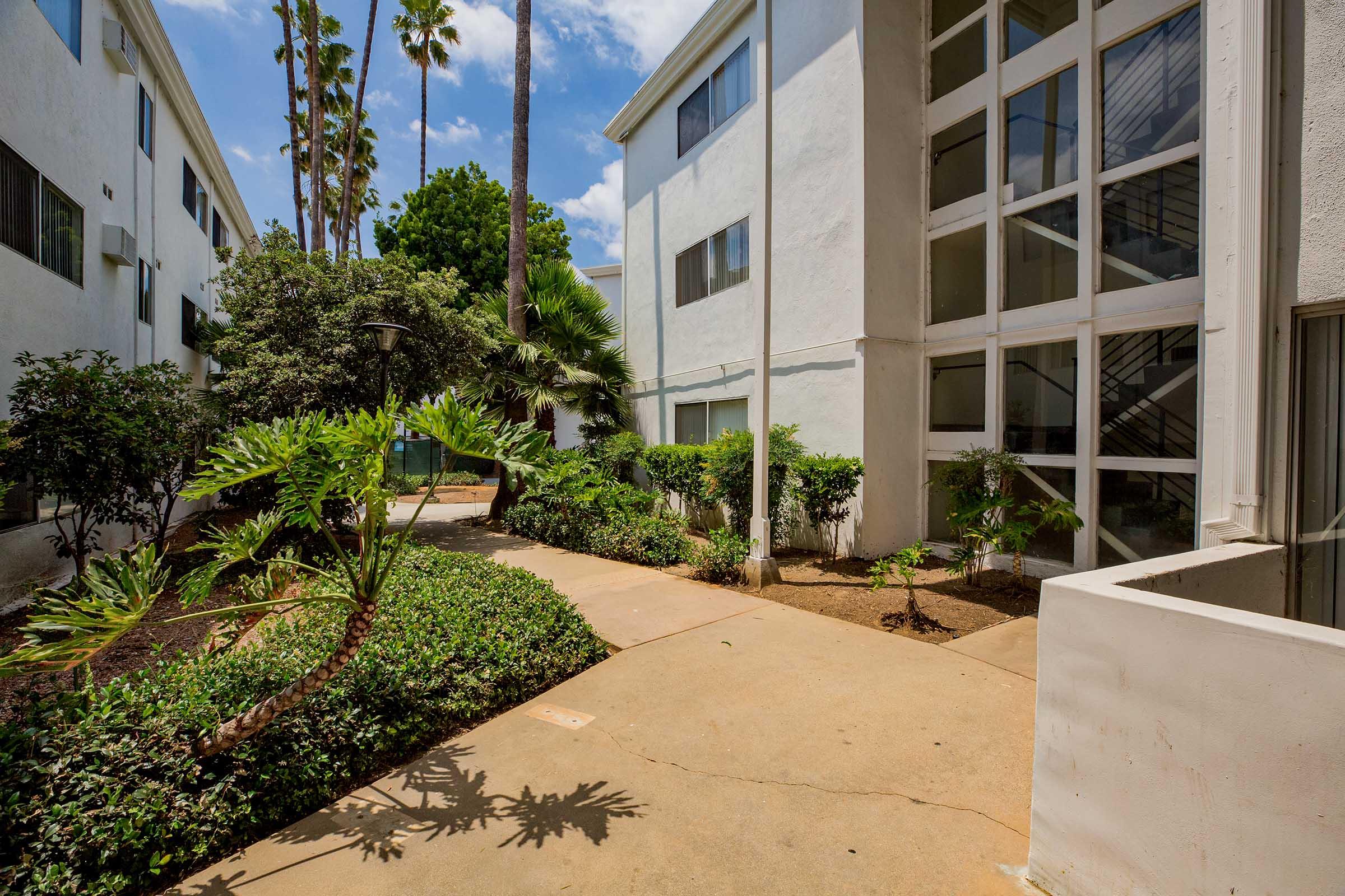 a building surround by trees