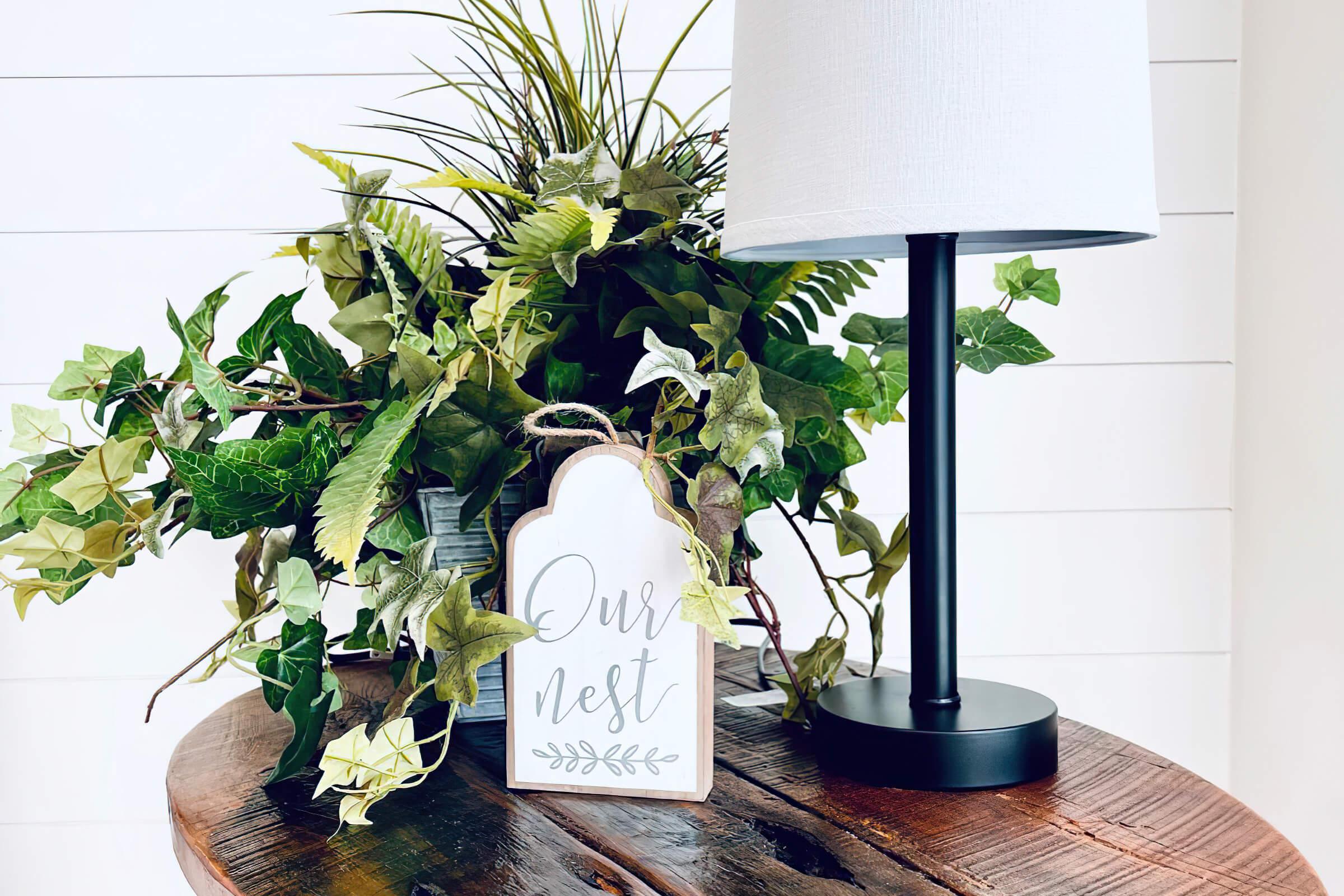 a vase of flowers on a table