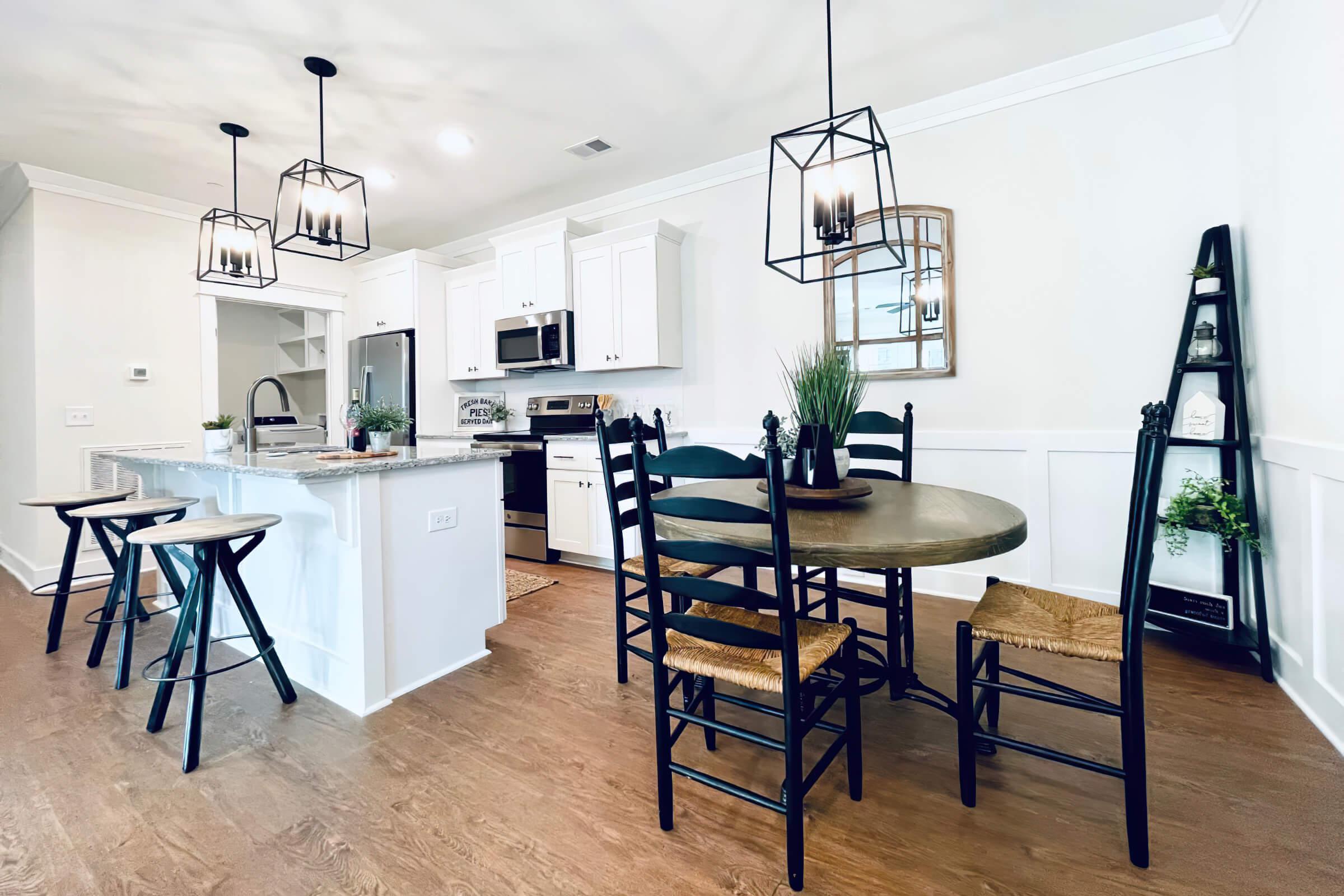 a dining room table