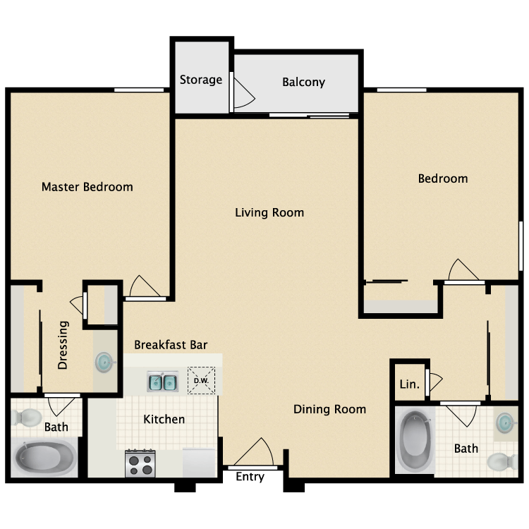Floor plan image of Manhattan