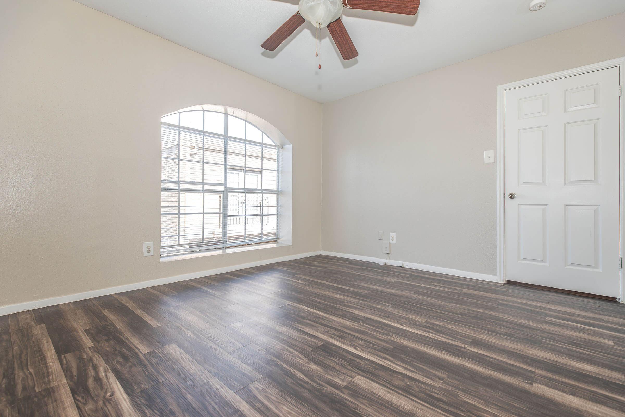 a room with a wooden floor