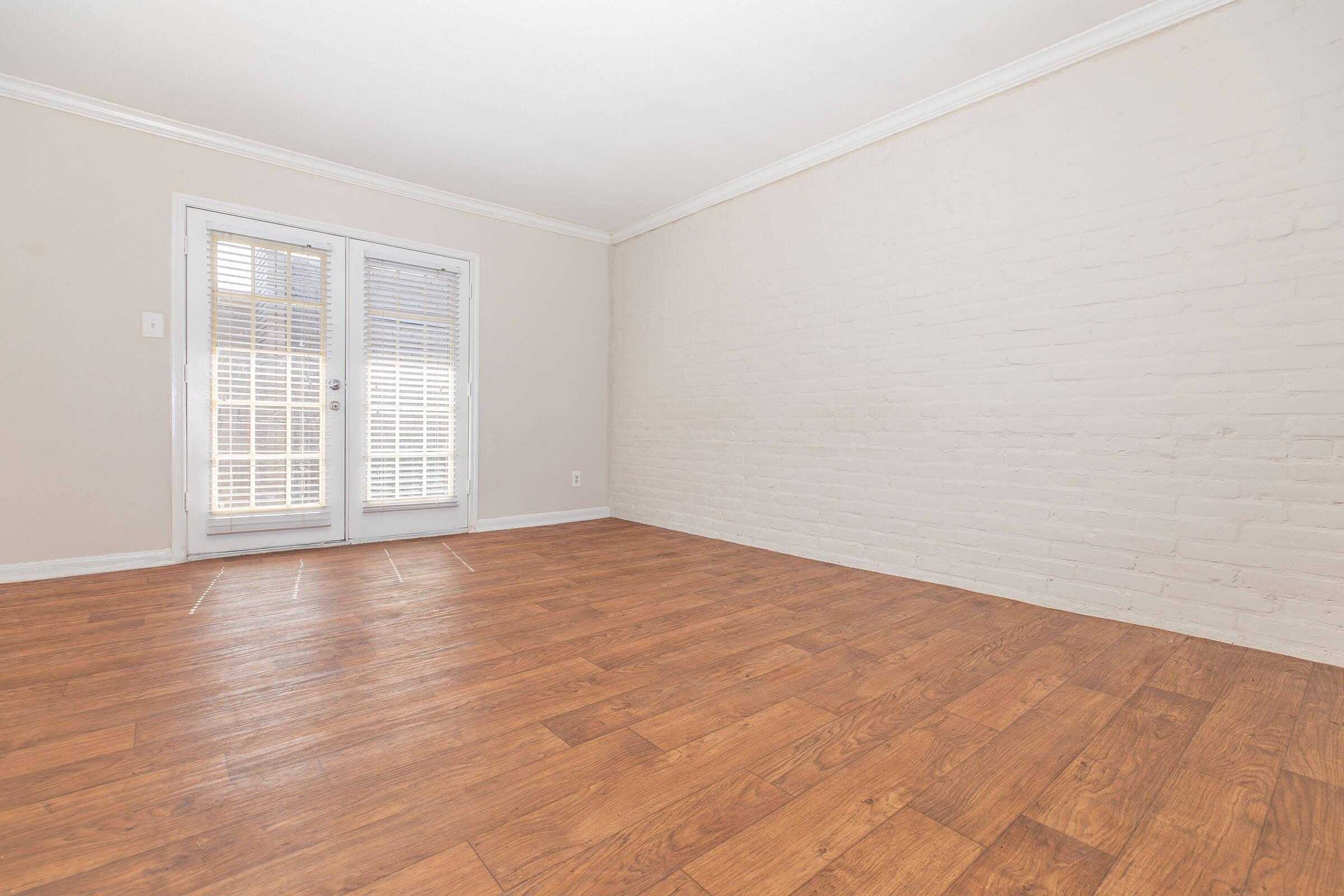 a room with a wooden floor