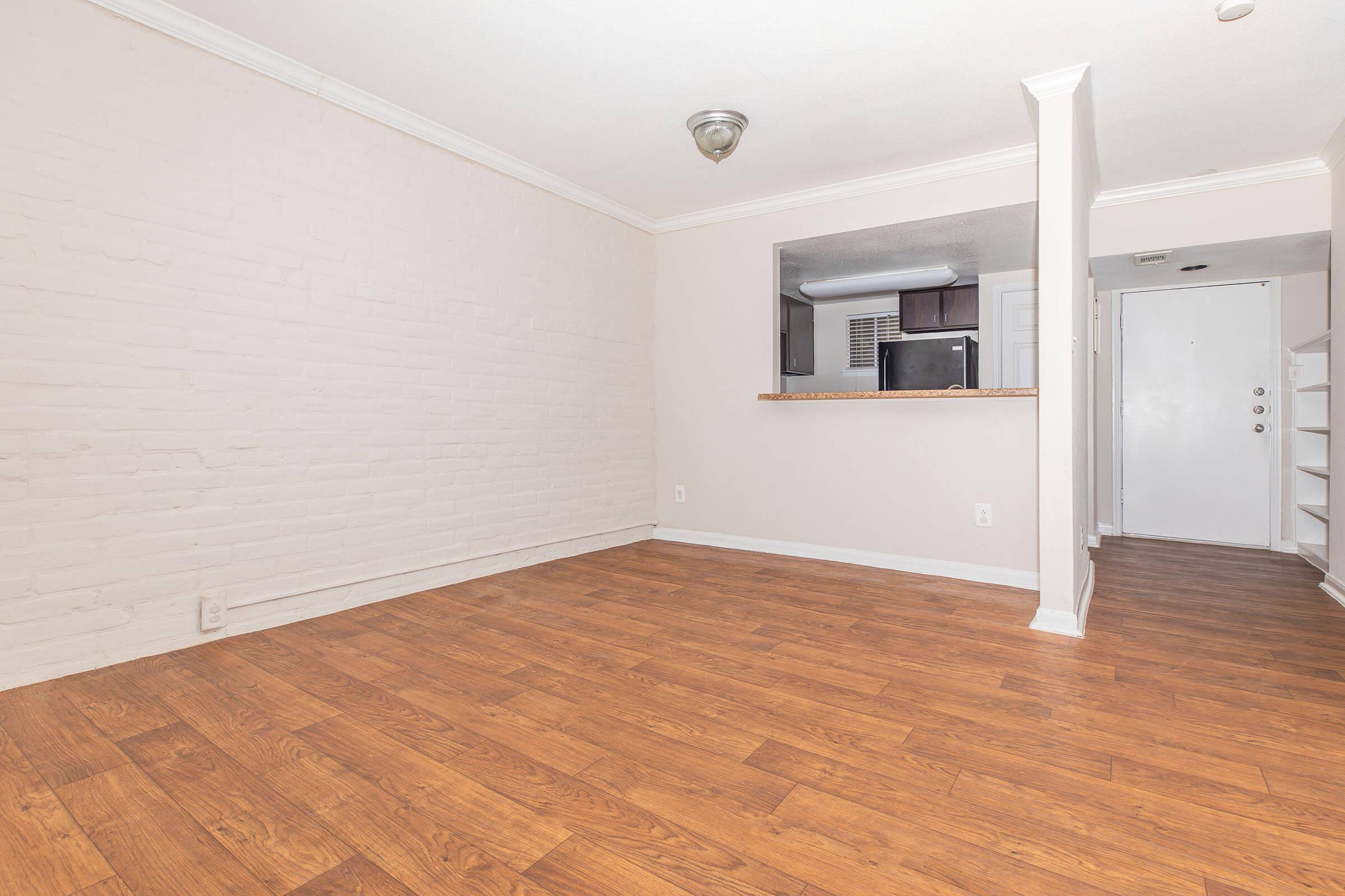 a room with a wooden floor