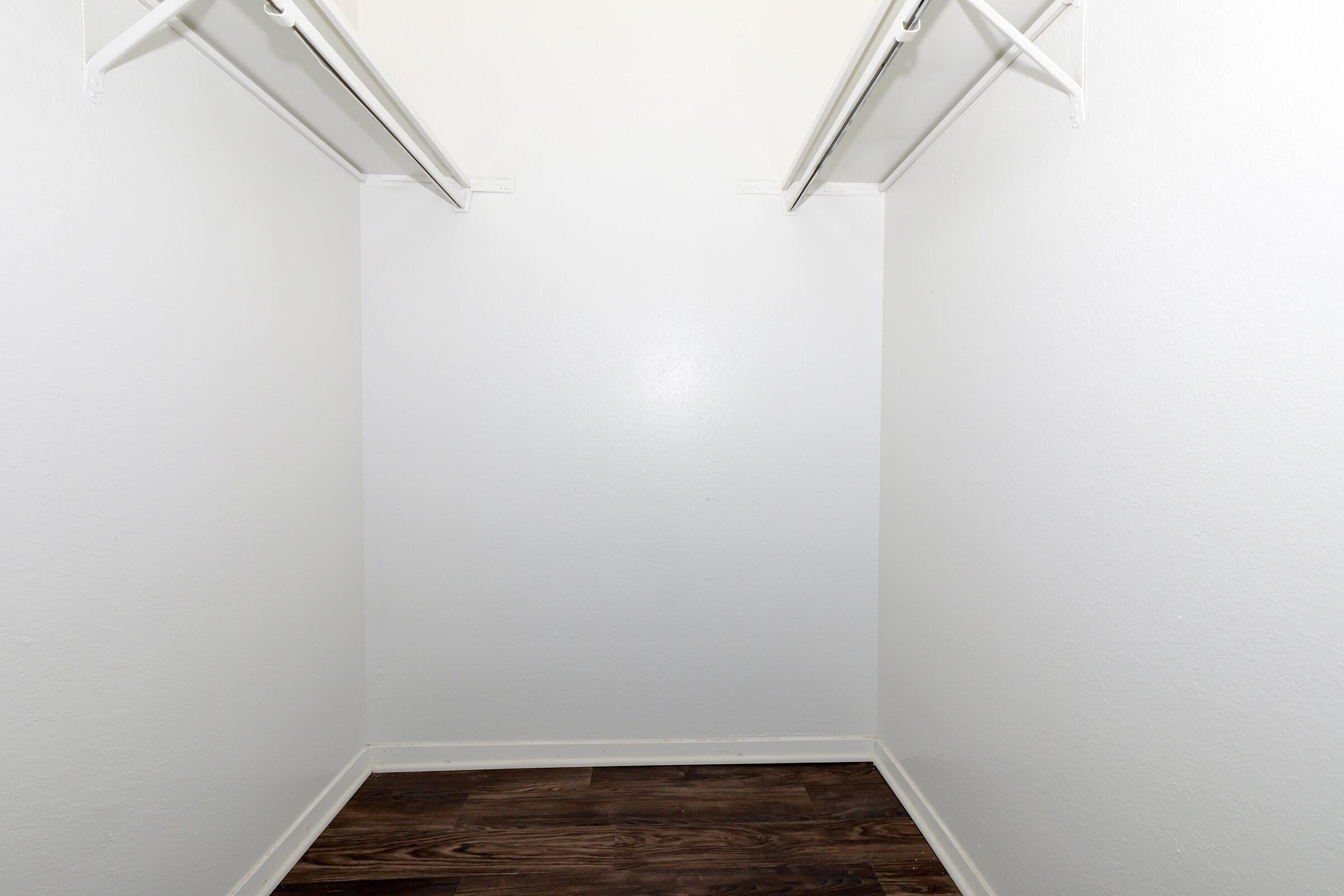 walk-in closet with wooden floors