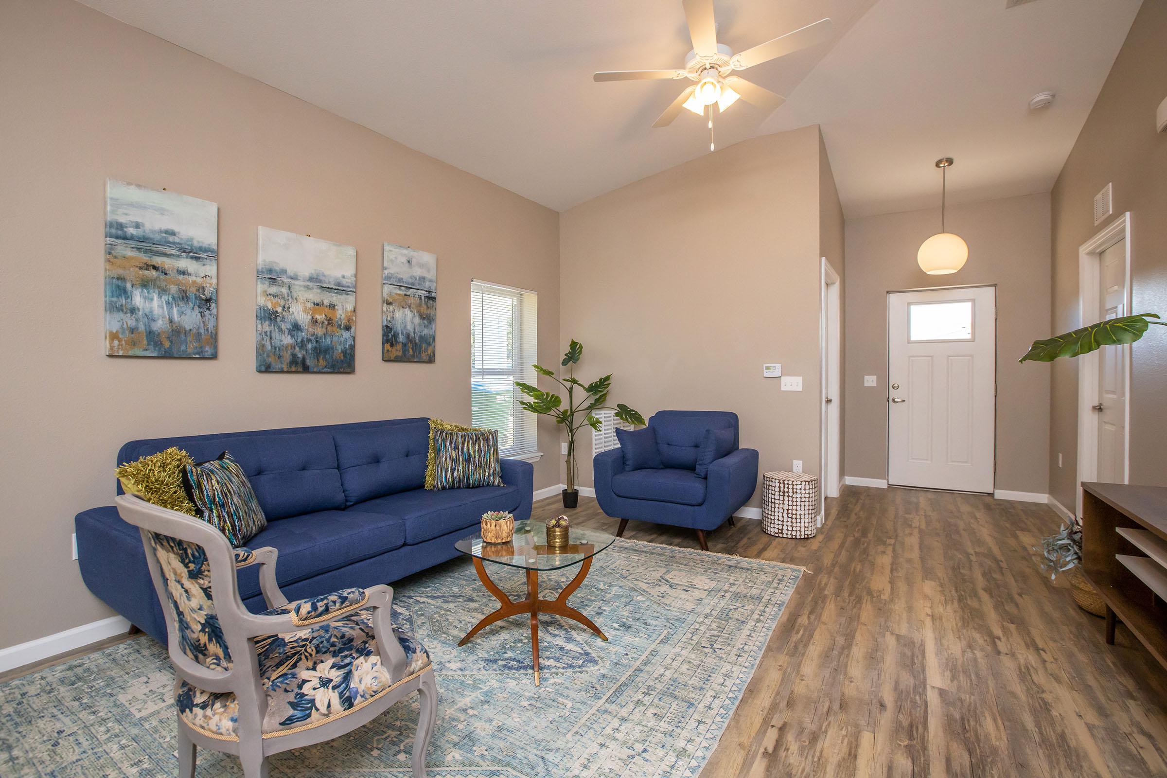 a view of a living room