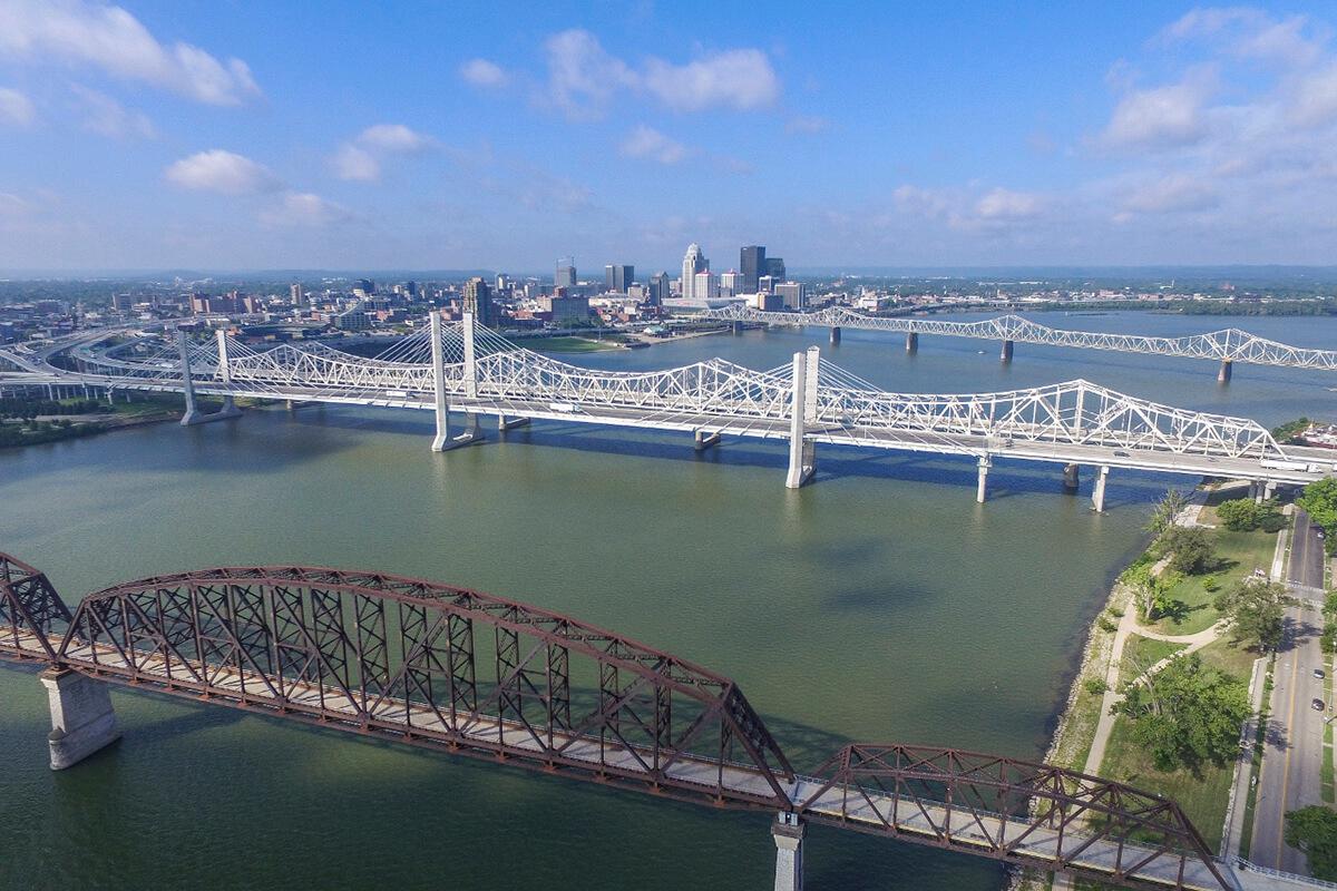 a bridge over a body of water