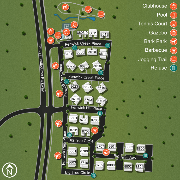 If you have a question regarding the relative location of an apartment home, please give us a call.