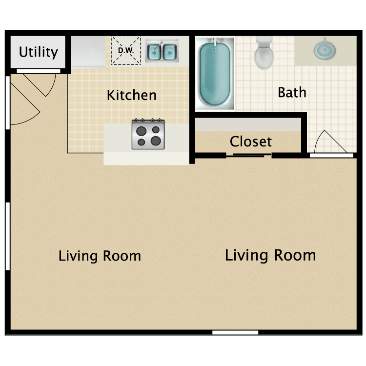 Floor plan image of Studio A