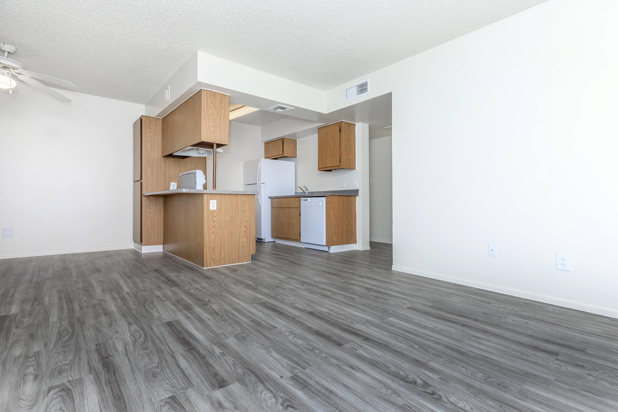 a room with a wooden floor