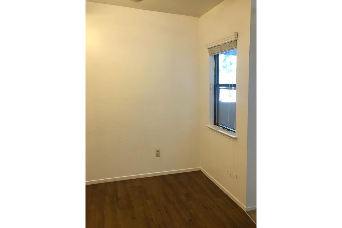 Dining room with wooden floors