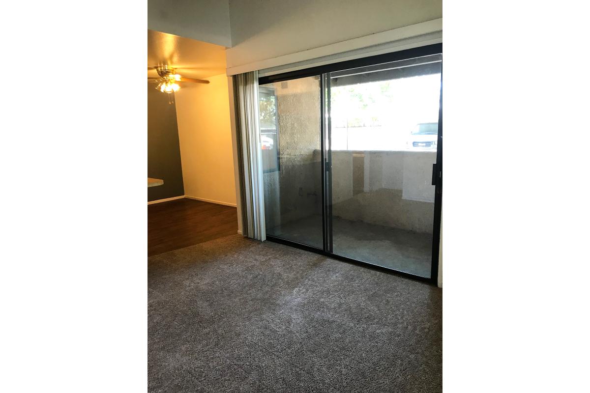 Sliding glass door to patio